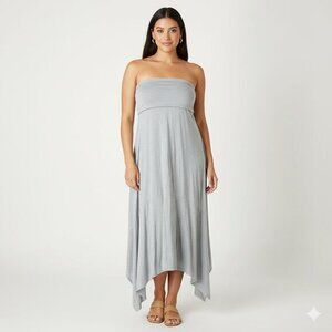 GAP Convertible Maxi Dress 4 in 1 Dress Skirt heather grey Fold over size XS